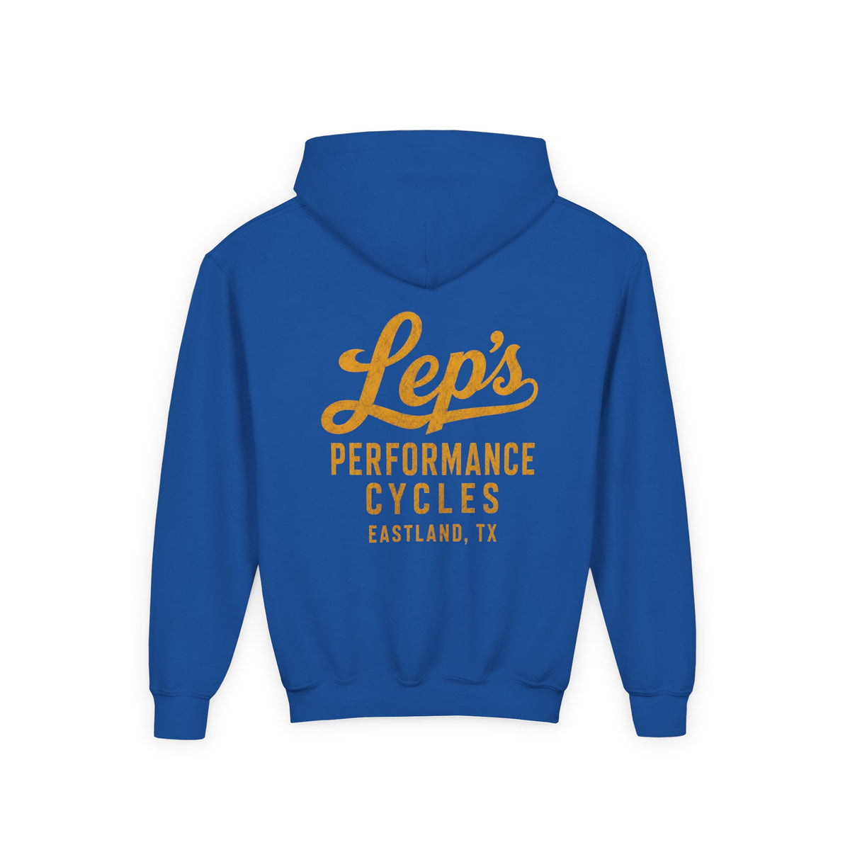 Lep's Performance Cycles Youth Hoodie — Eastland, TX Bicycle Club Sweatshirt