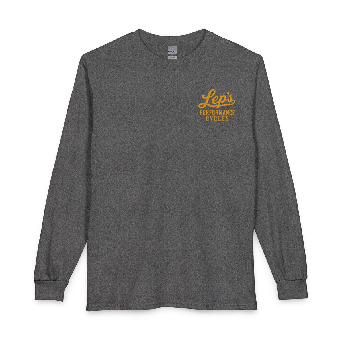Lep’s Performance Cycles Long Sleeve Tee — Vintage Bike Shop Shirt
