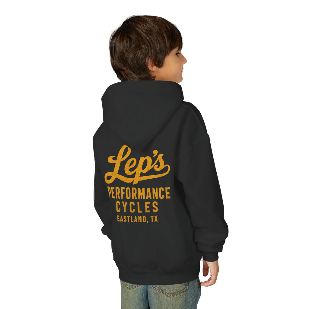 Lep's Performance Cycles Youth Hoodie — Eastland, TX Bicycle Club Sweatshirt