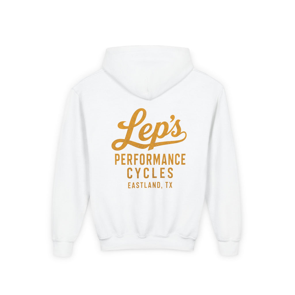 Lep's Performance Cycles Youth Hoodie — Eastland, TX Bicycle Club Sweatshirt