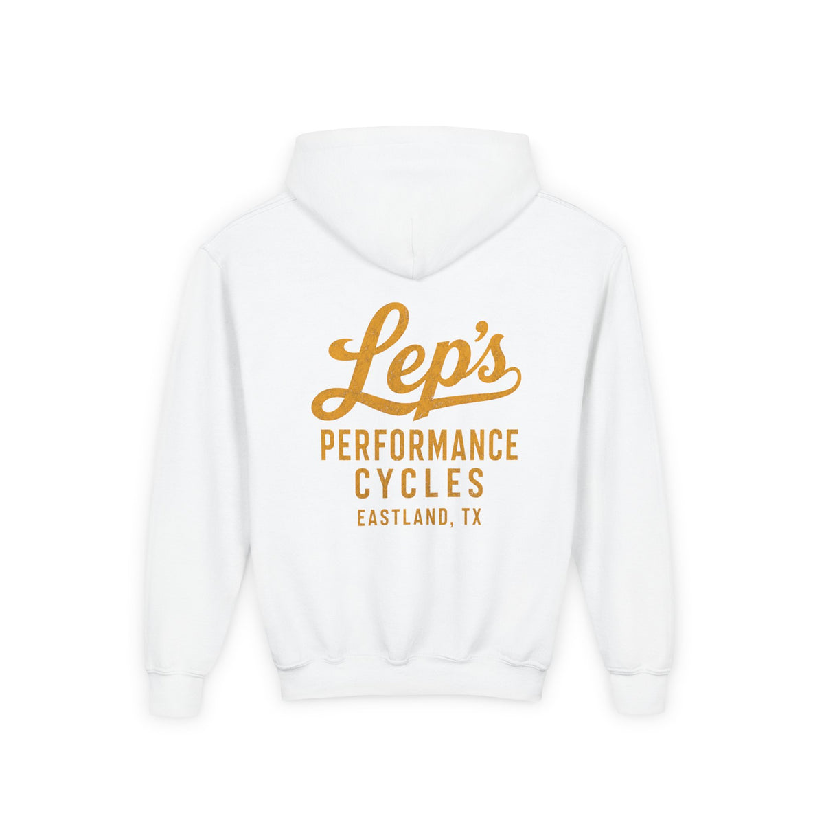 Lep's Performance Cycles Youth Hoodie — Eastland, TX Bicycle Club Sweatshirt