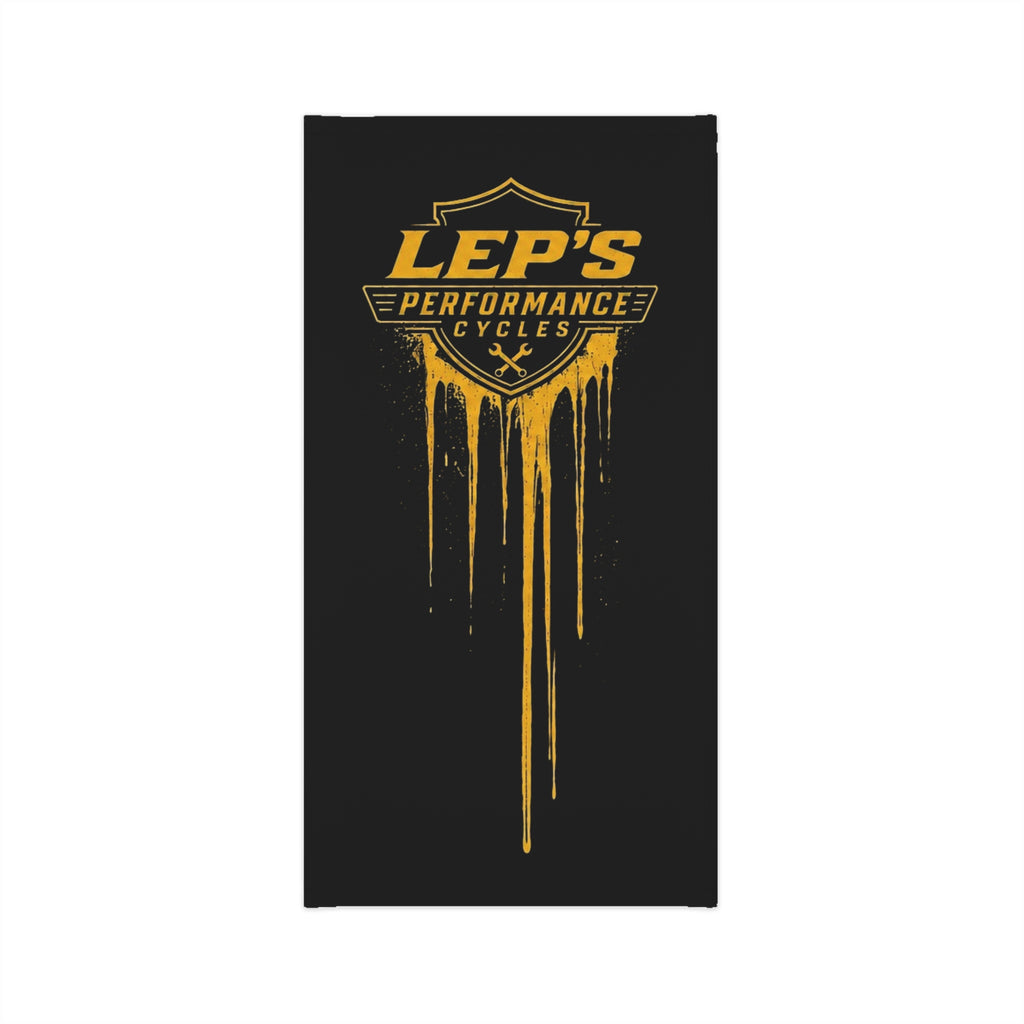 Neck Gaiter — LEP's Performance Cycles Drip Logo Face Covering