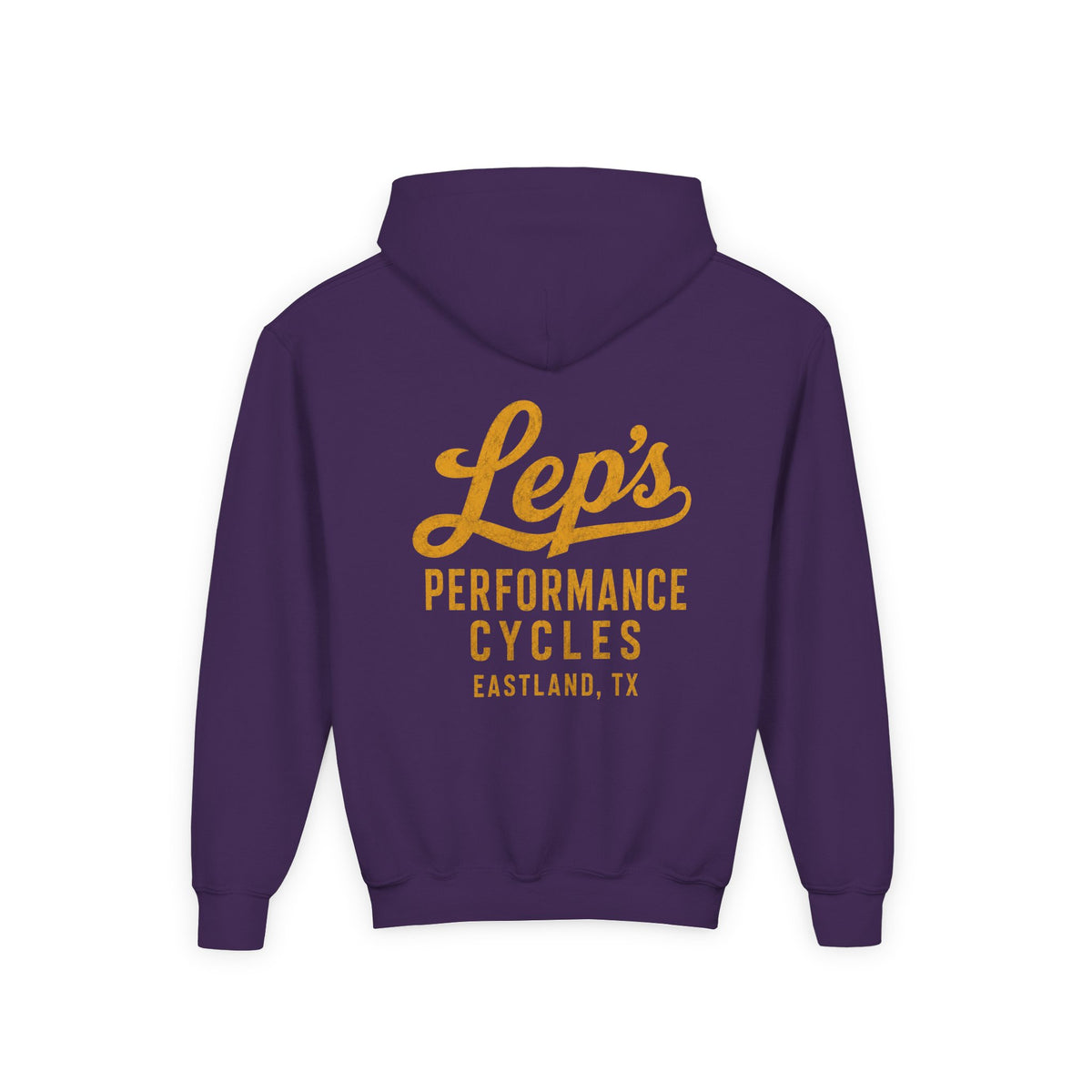 Lep's Performance Cycles Youth Hoodie — Eastland, TX Bicycle Club Sweatshirt
