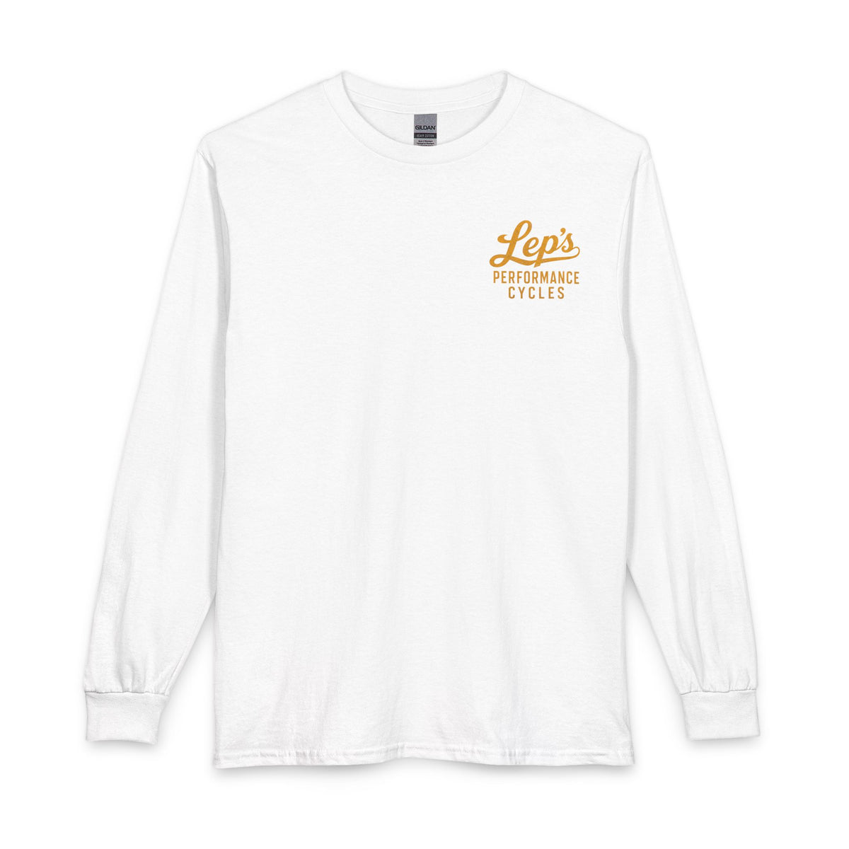 Lep’s Performance Cycles Long Sleeve Tee — Vintage Bike Shop Shirt