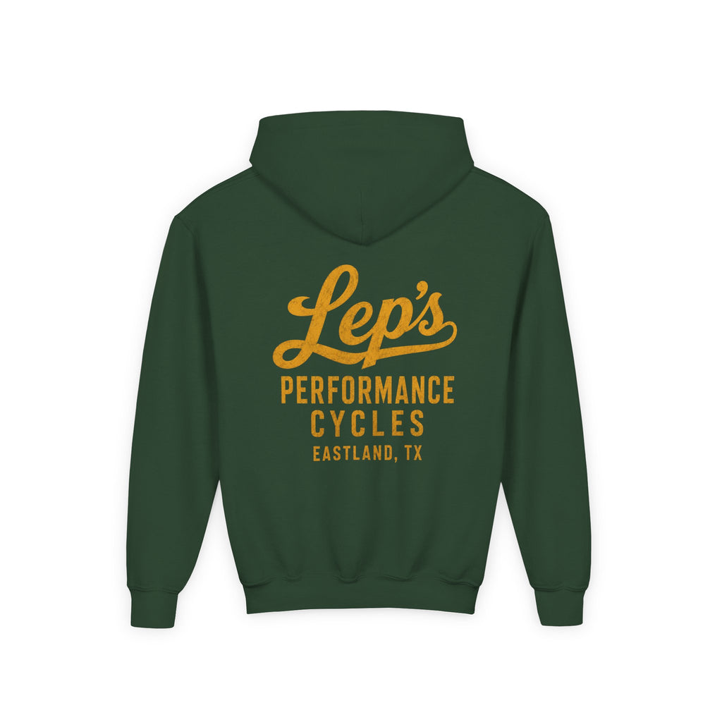 Lep's Performance Cycles Youth Hoodie — Eastland, TX Bicycle Club Sweatshirt