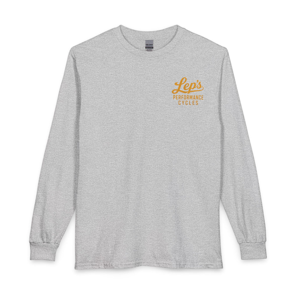 Lep’s Performance Cycles Long Sleeve Tee — Vintage Bike Shop Shirt