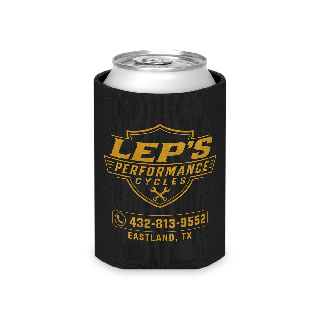 Can Cooler - LEP's Performance Cycles Logo (Eastland, TX)