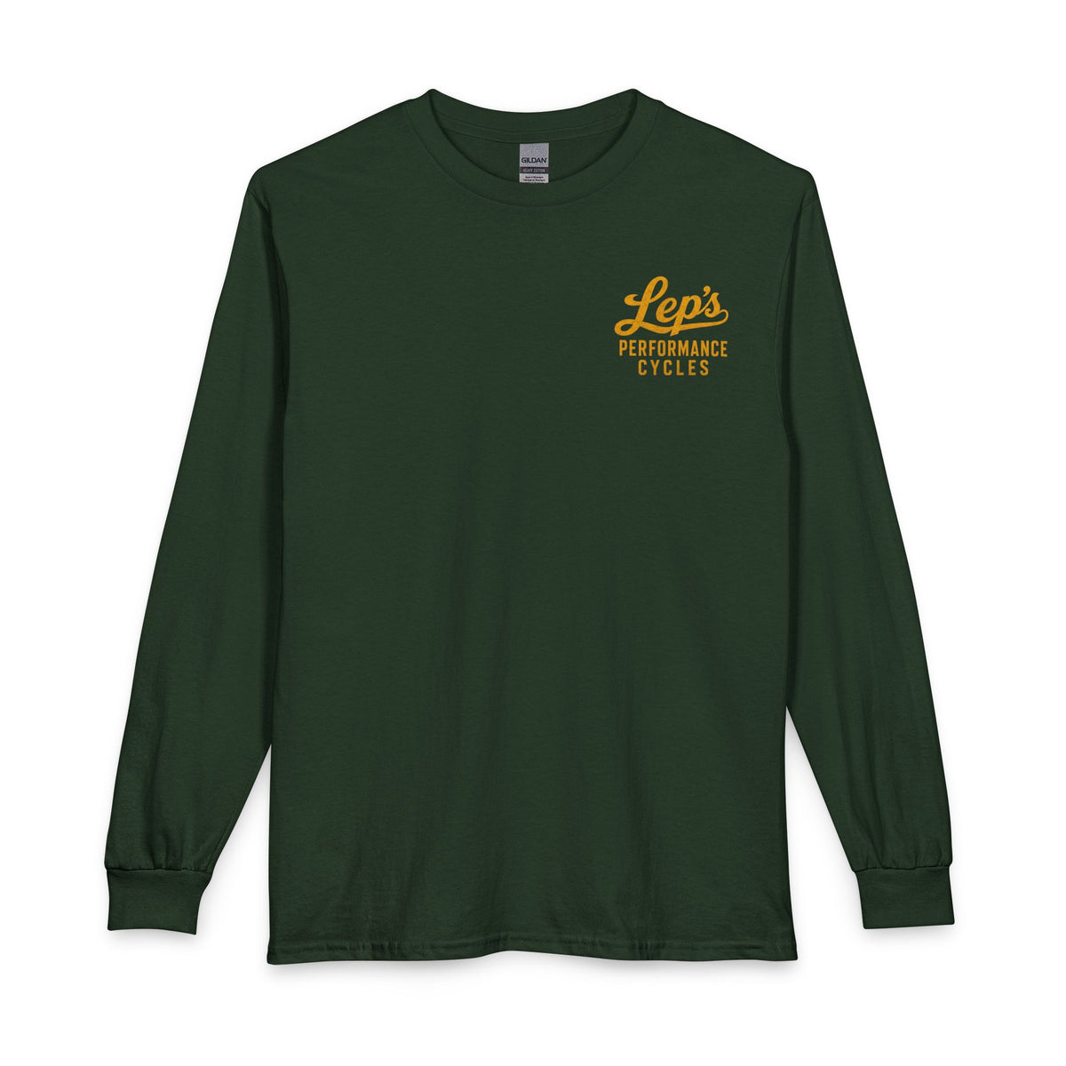 Lep’s Performance Cycles Long Sleeve Tee — Vintage Bike Shop Shirt