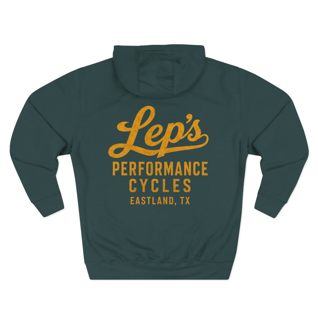 Hoodie — Lep’s Performance Cycles Logo Pullover (Eastland, TX)
