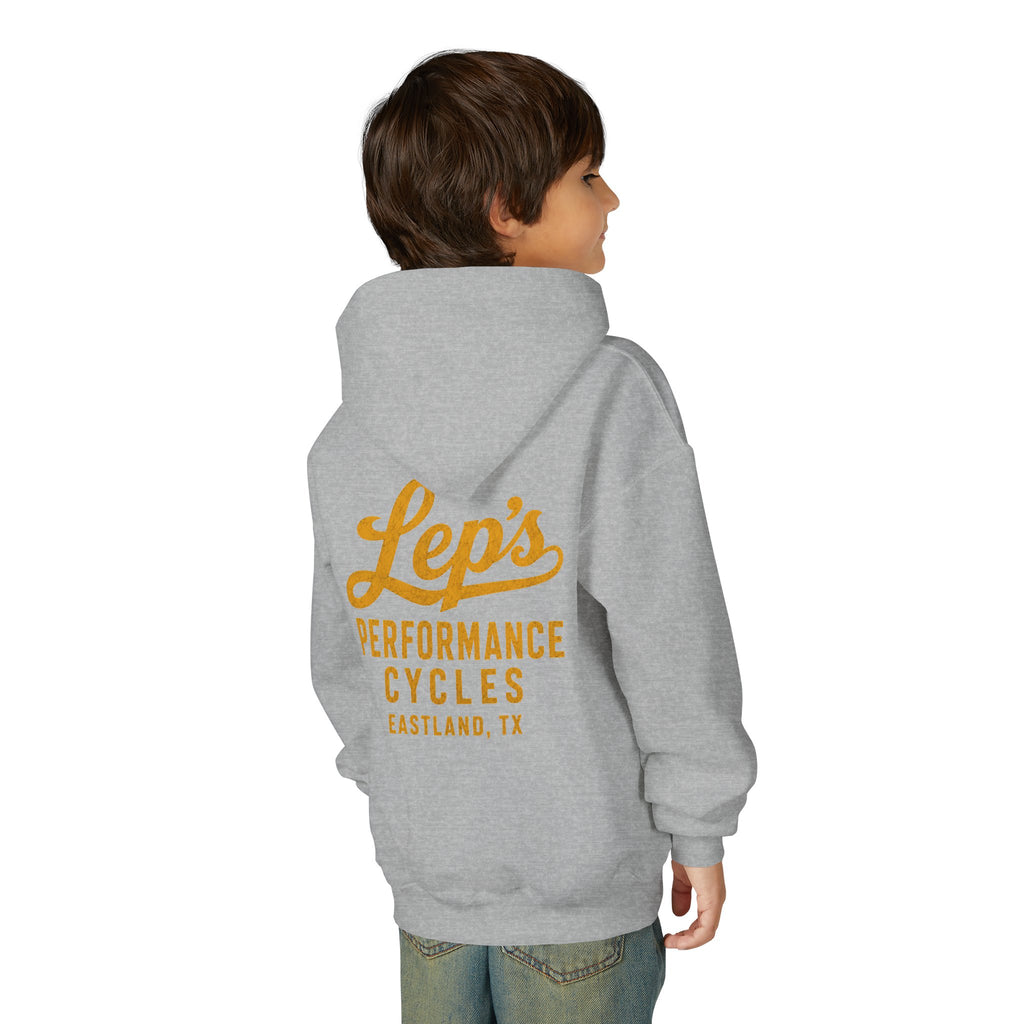 Lep's Performance Cycles Youth Hoodie — Eastland, TX Bicycle Club Sweatshirt