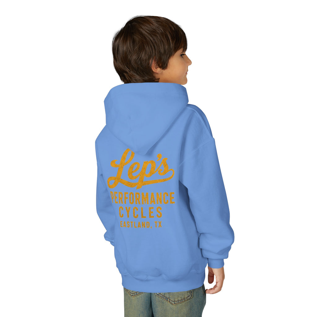 Lep's Performance Cycles Youth Hoodie — Eastland, TX Bicycle Club Sweatshirt