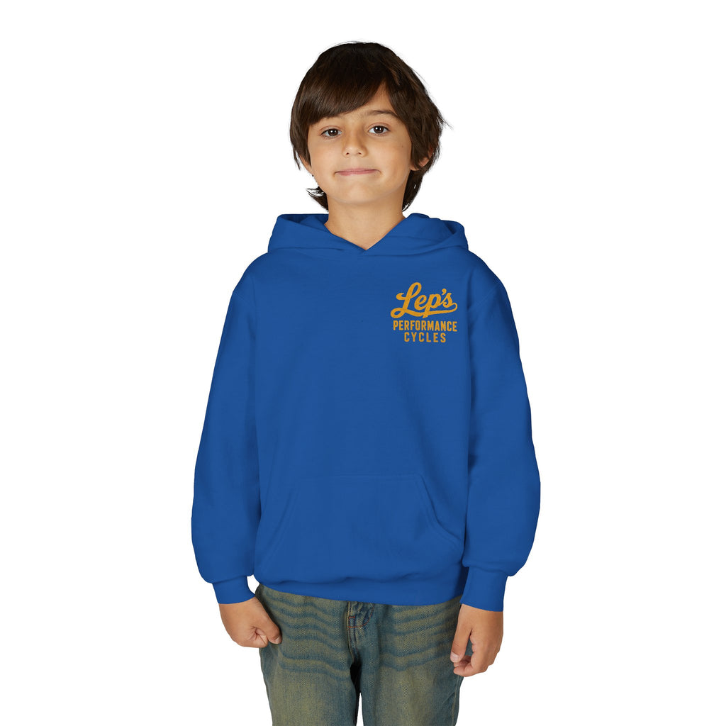 Lep's Performance Cycles Youth Hoodie — Eastland, TX Bicycle Club Sweatshirt