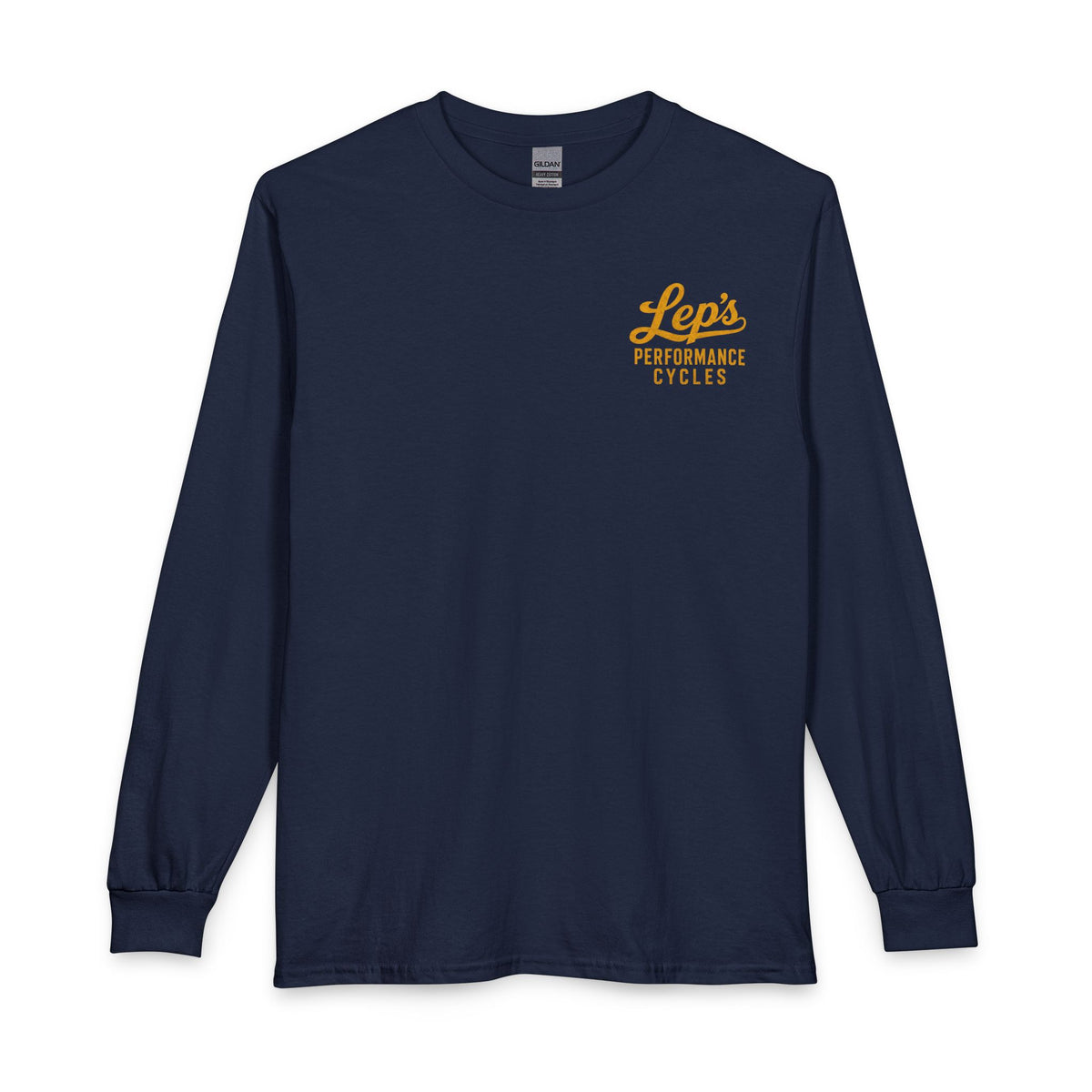 Lep’s Performance Cycles Long Sleeve Tee — Vintage Bike Shop Shirt