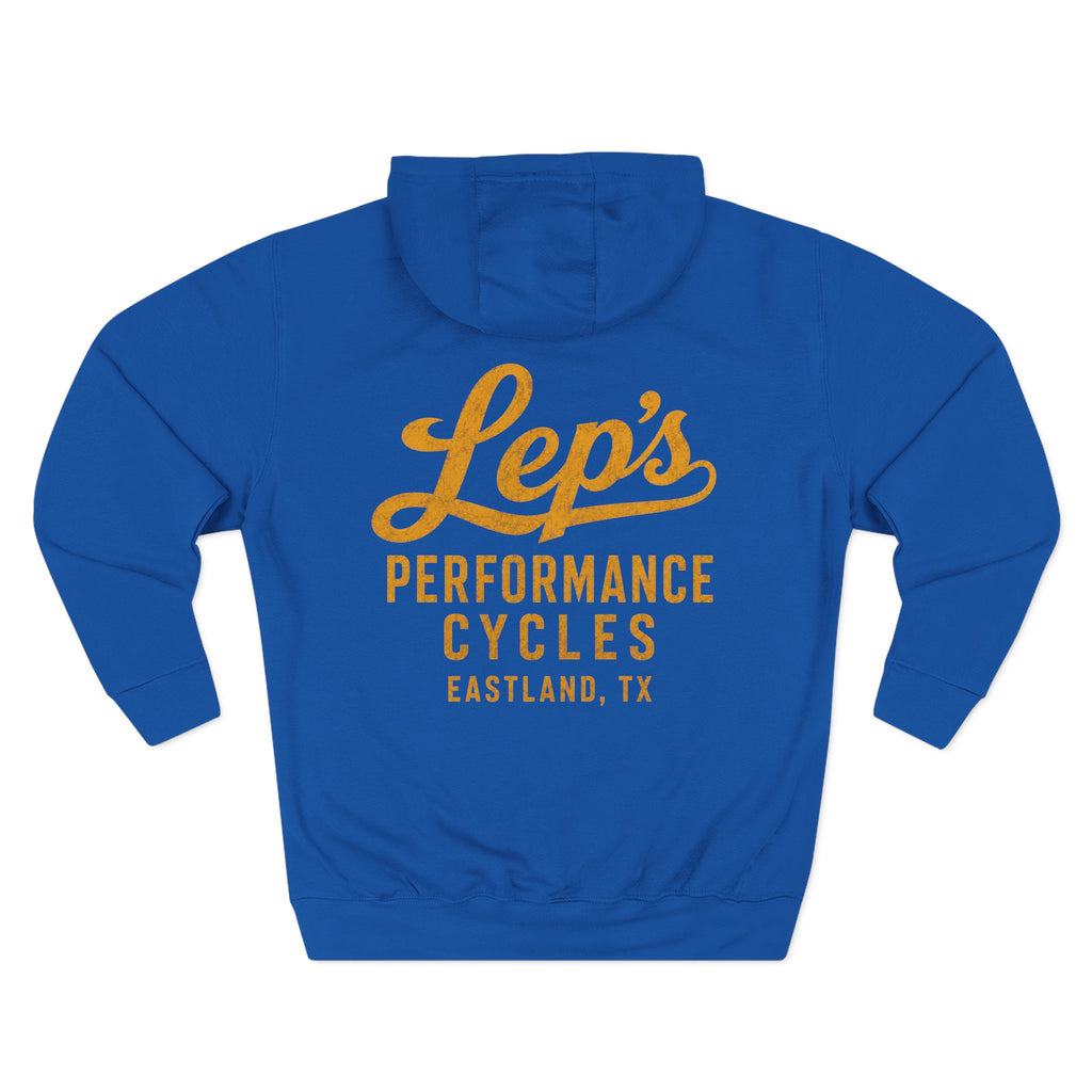 Hoodie — Lep’s Performance Cycles Logo Pullover (Eastland, TX)