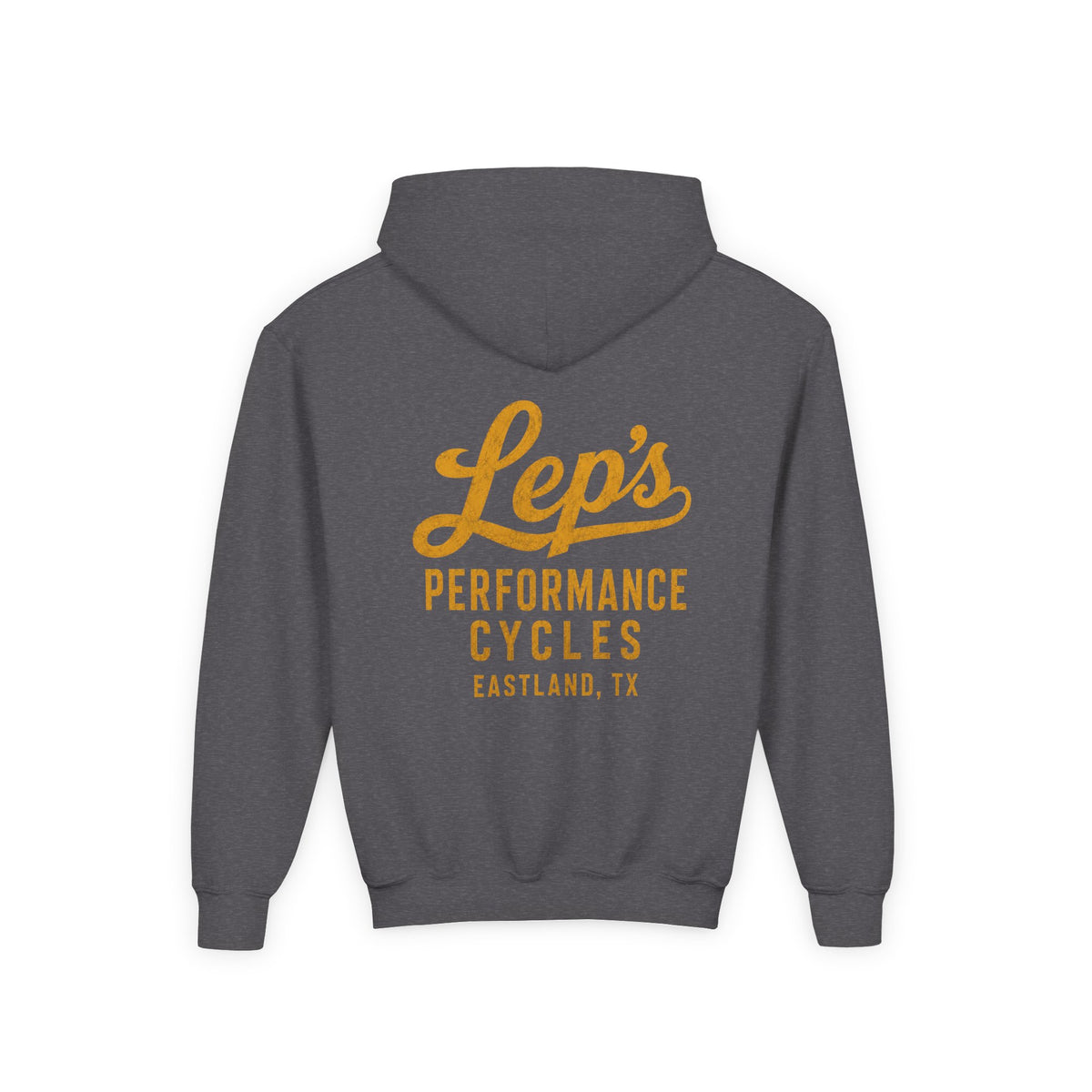Lep's Performance Cycles Youth Hoodie — Eastland, TX Bicycle Club Sweatshirt
