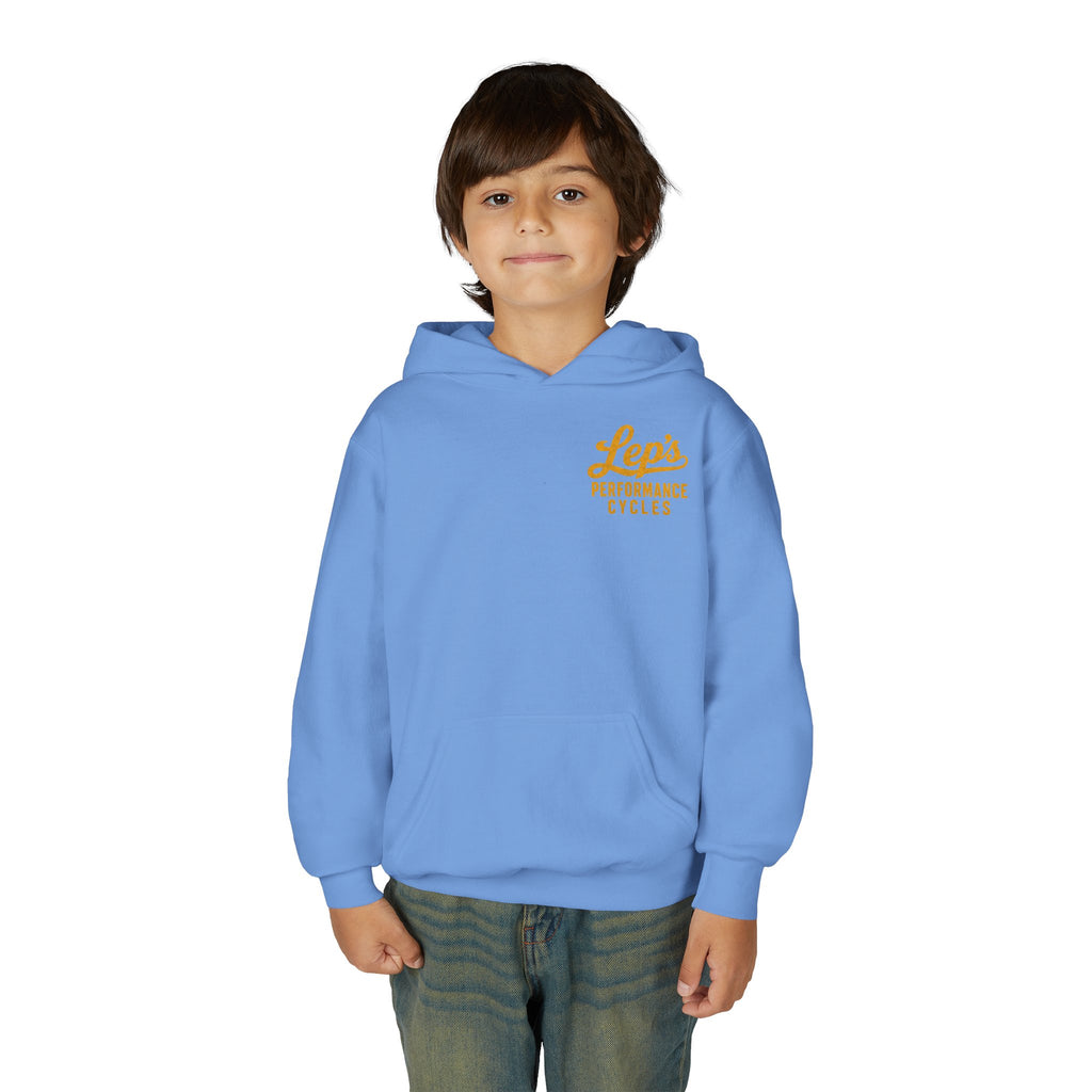 Lep's Performance Cycles Youth Hoodie — Eastland, TX Bicycle Club Sweatshirt