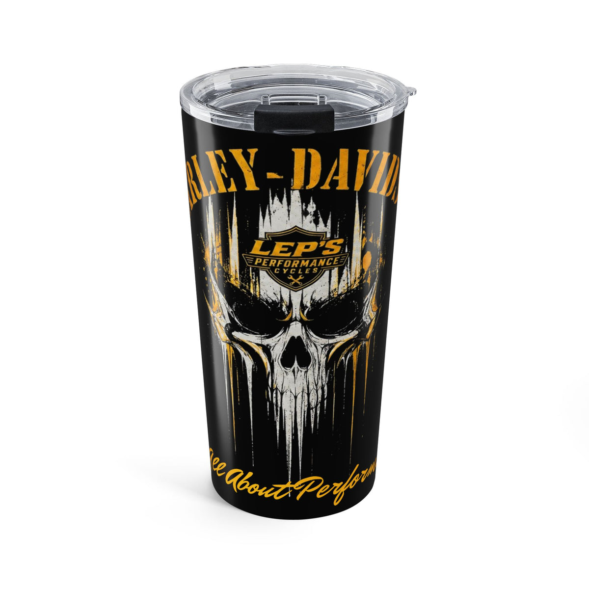 Skull Motorcycle 20oz Tumbler — LEP's Performance Biker Travel Mug