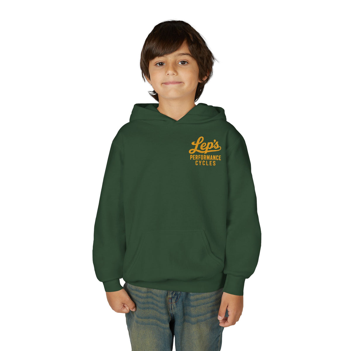 Lep's Performance Cycles Youth Hoodie — Eastland, TX Bicycle Club Sweatshirt
