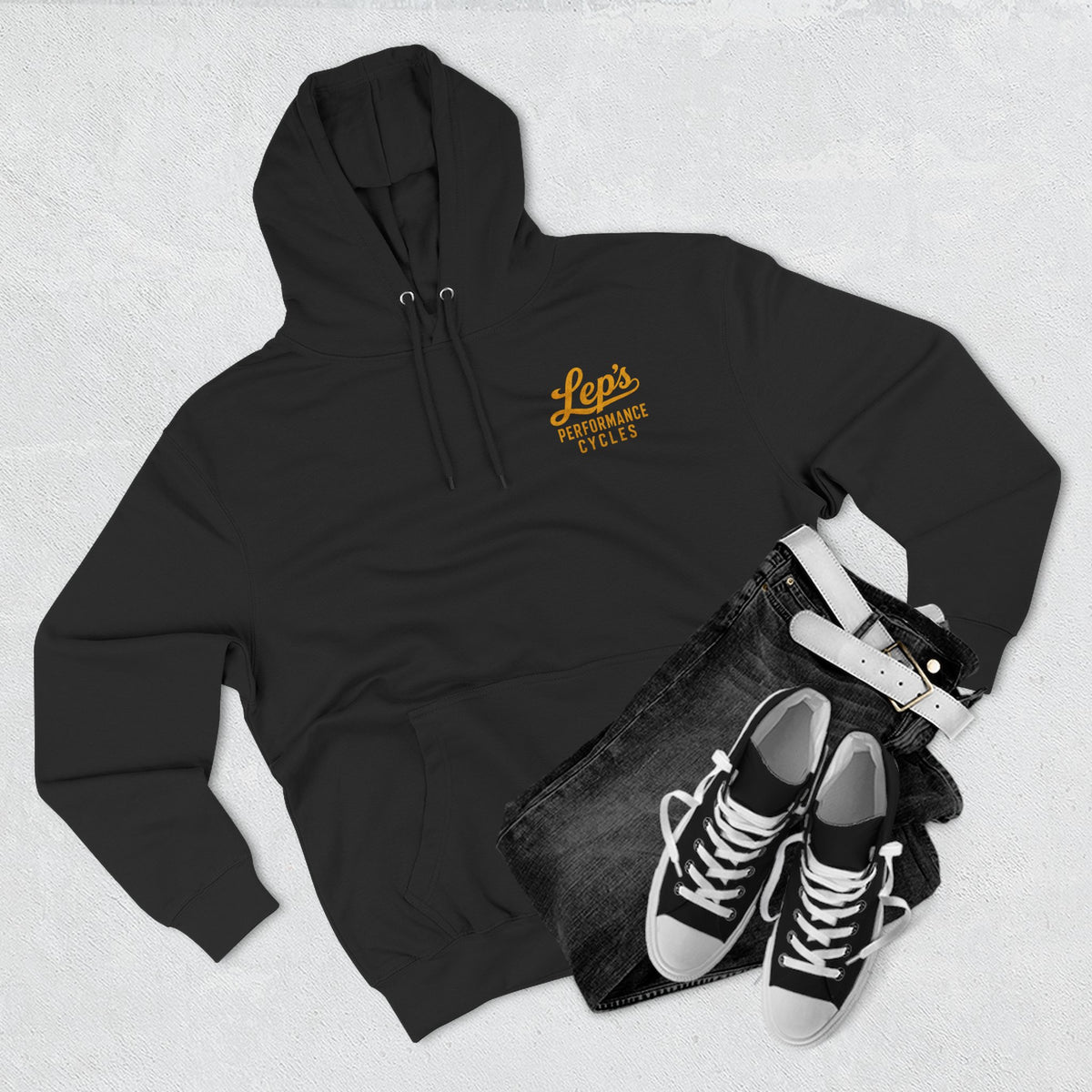 Hoodie — Lep’s Performance Cycles Logo Pullover (Eastland, TX)