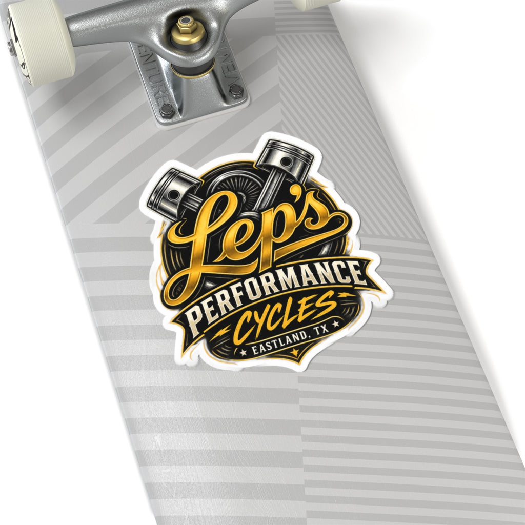 Performance Cycles Sticker — 'Lep’s Performance Cycles' Kiss-Cut Motorcycle Decal