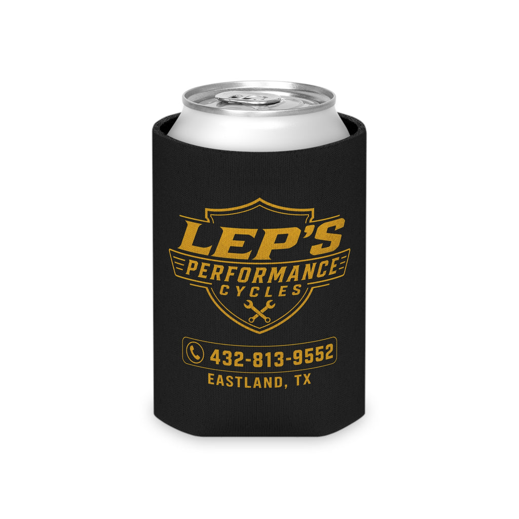 Can Cooler - LEP's Performance Cycles Logo (Eastland, TX)