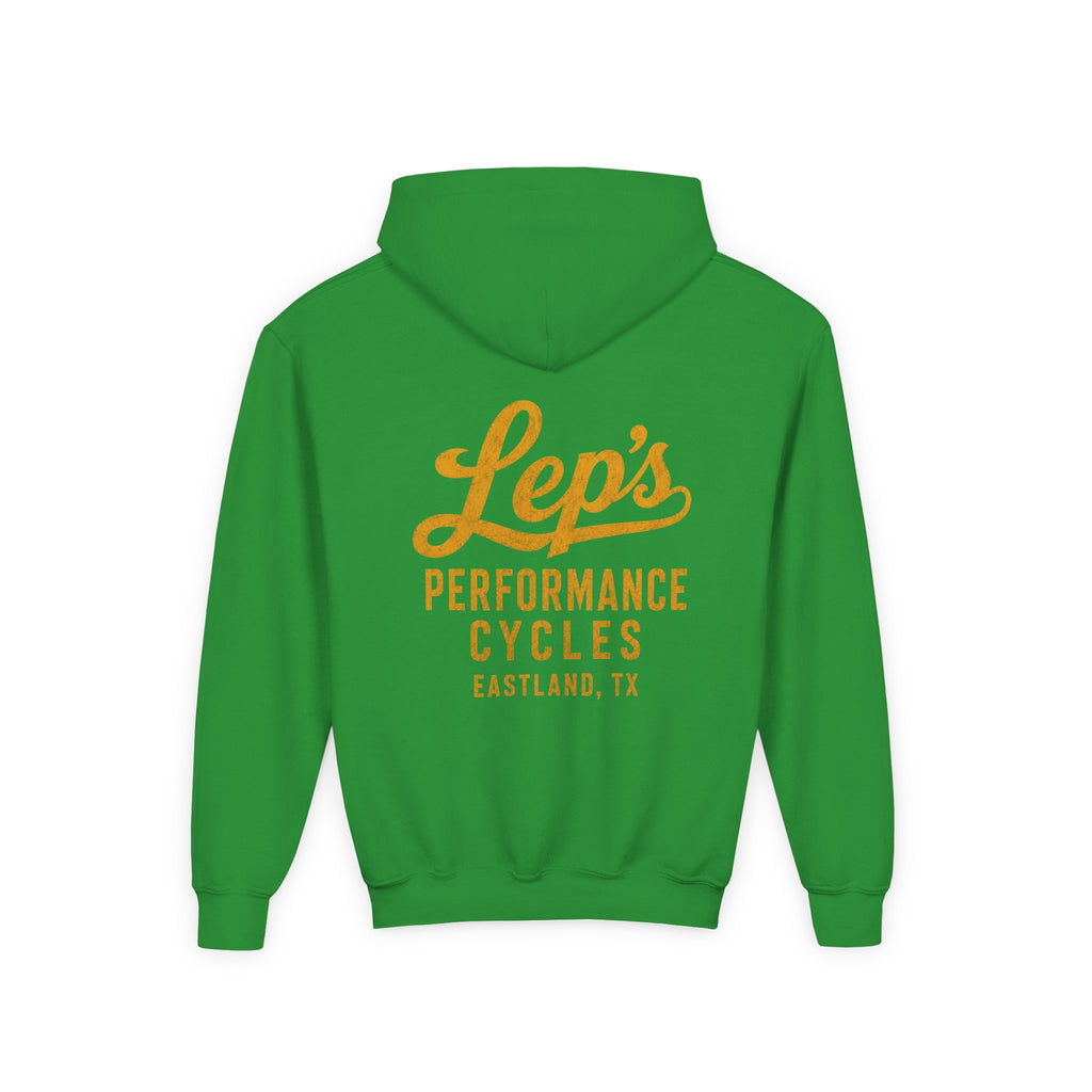 Lep's Performance Cycles Youth Hoodie — Eastland, TX Bicycle Club Sweatshirt