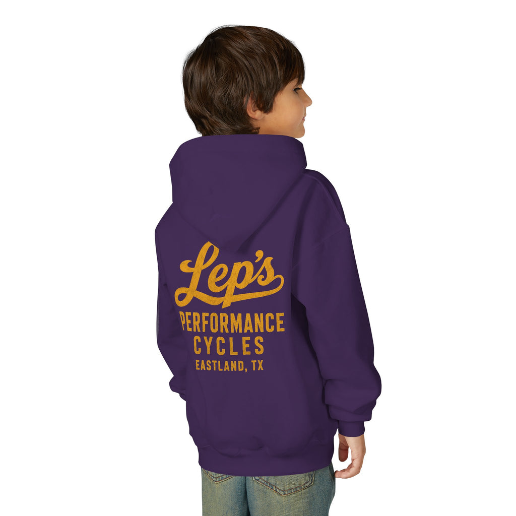 Lep's Performance Cycles Youth Hoodie — Eastland, TX Bicycle Club Sweatshirt