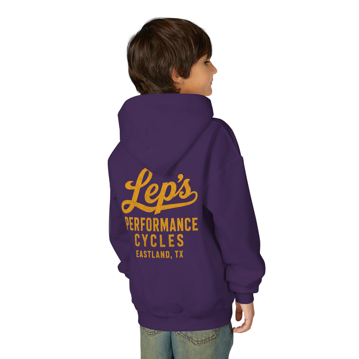 Lep's Performance Cycles Youth Hoodie — Eastland, TX Bicycle Club Sweatshirt