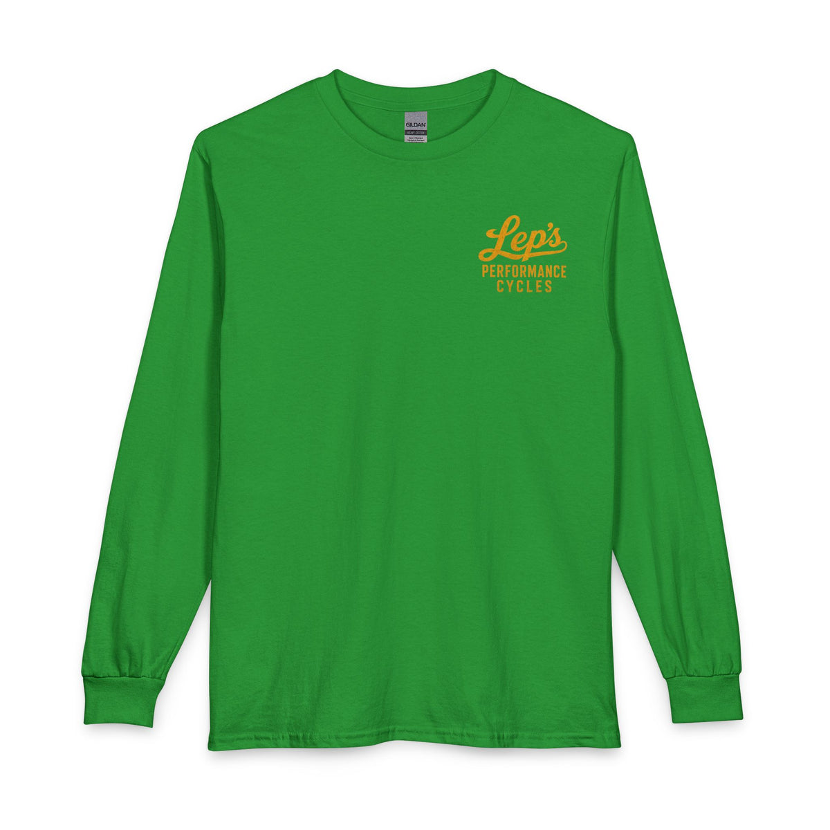 Lep’s Performance Cycles Long Sleeve Tee — Vintage Bike Shop Shirt