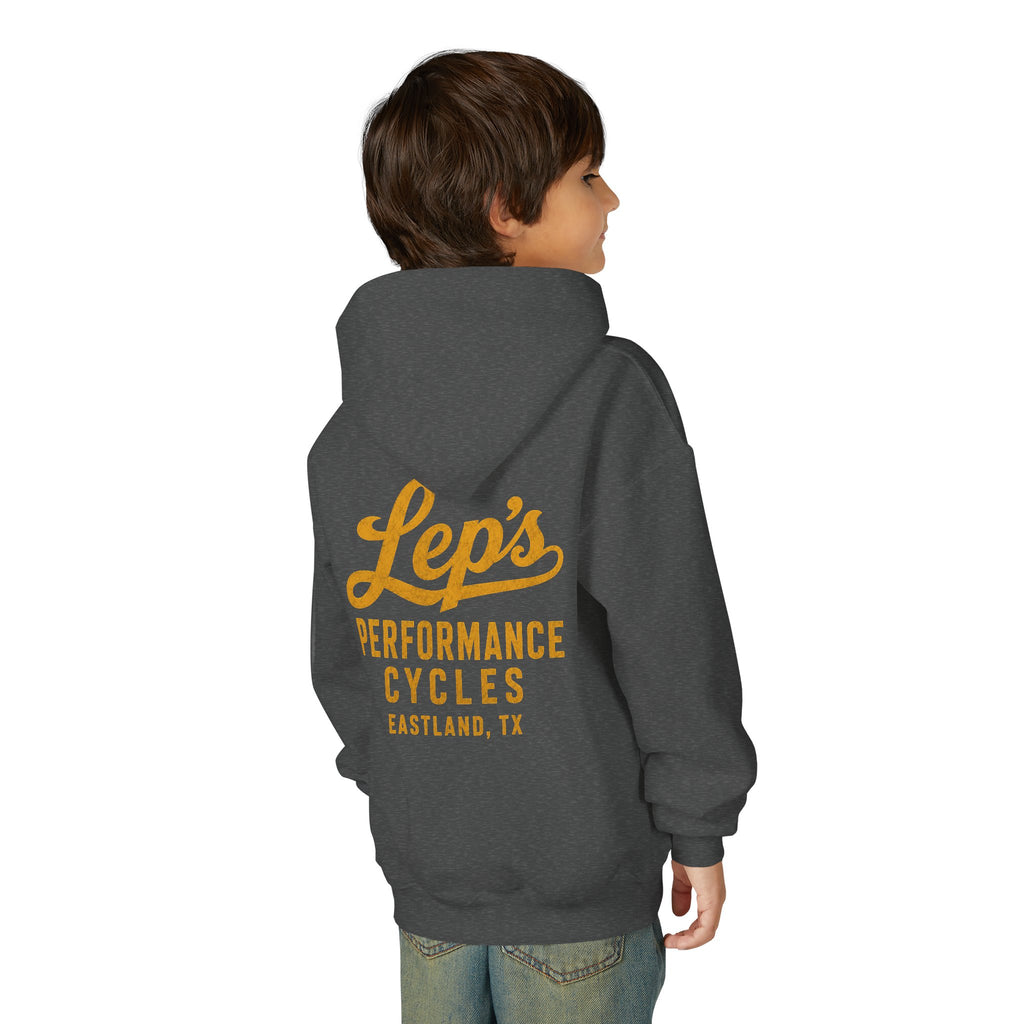 Lep's Performance Cycles Youth Hoodie — Eastland, TX Bicycle Club Sweatshirt