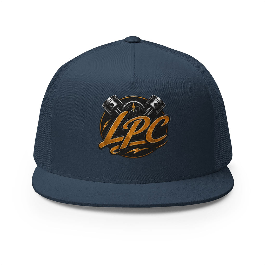 LPC Engine Logo Trucker Cap — Retro Mechanic Mesh Hat