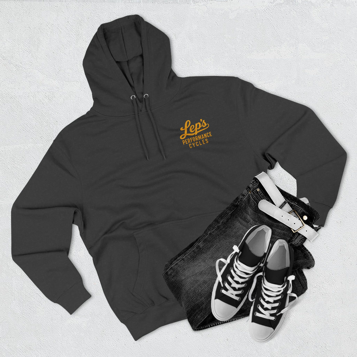 Hoodie — Lep’s Performance Cycles Logo Pullover (Eastland, TX)