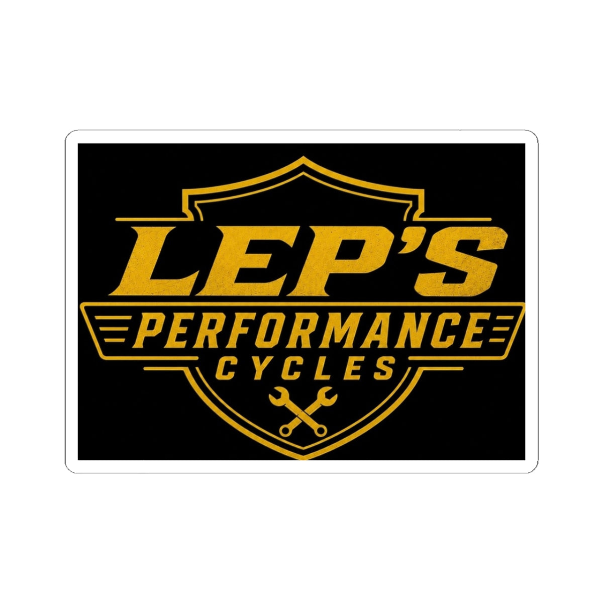 Kiss-Cut Sticker — "LEP'S Performance Cycles" Motorcycle Logo Decal