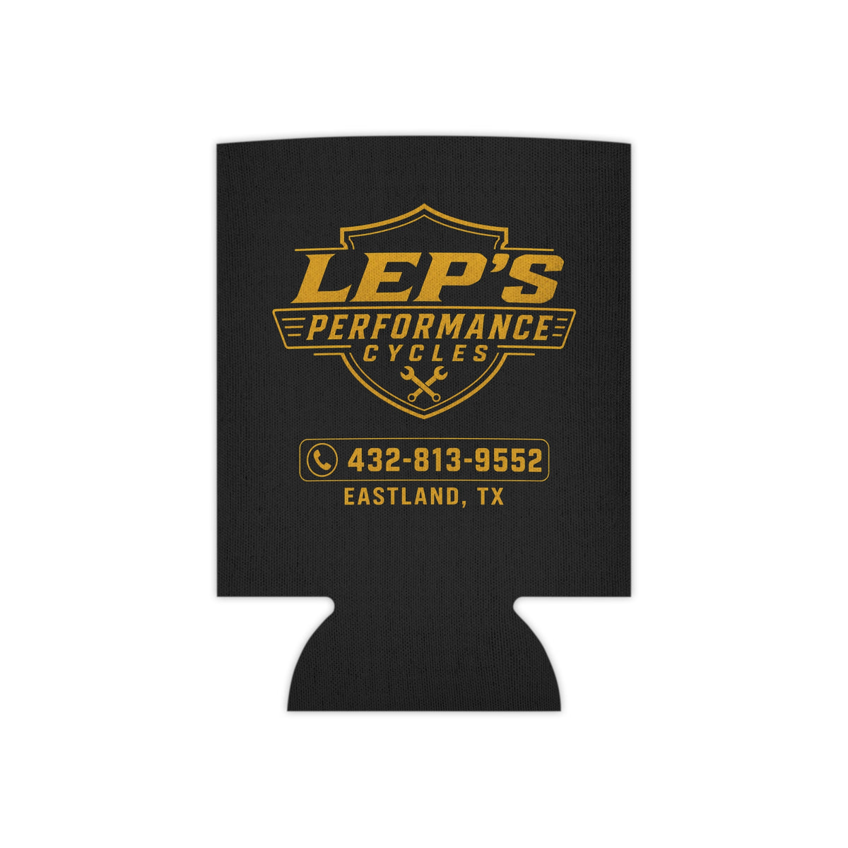 Can Cooler - LEP's Performance Cycles Logo (Eastland, TX)