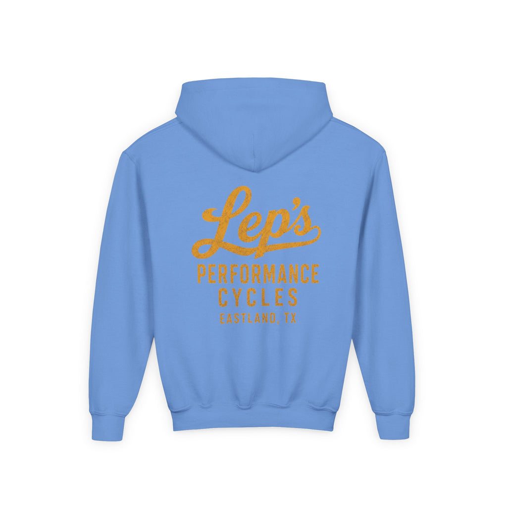 Lep's Performance Cycles Youth Hoodie — Eastland, TX Bicycle Club Sweatshirt