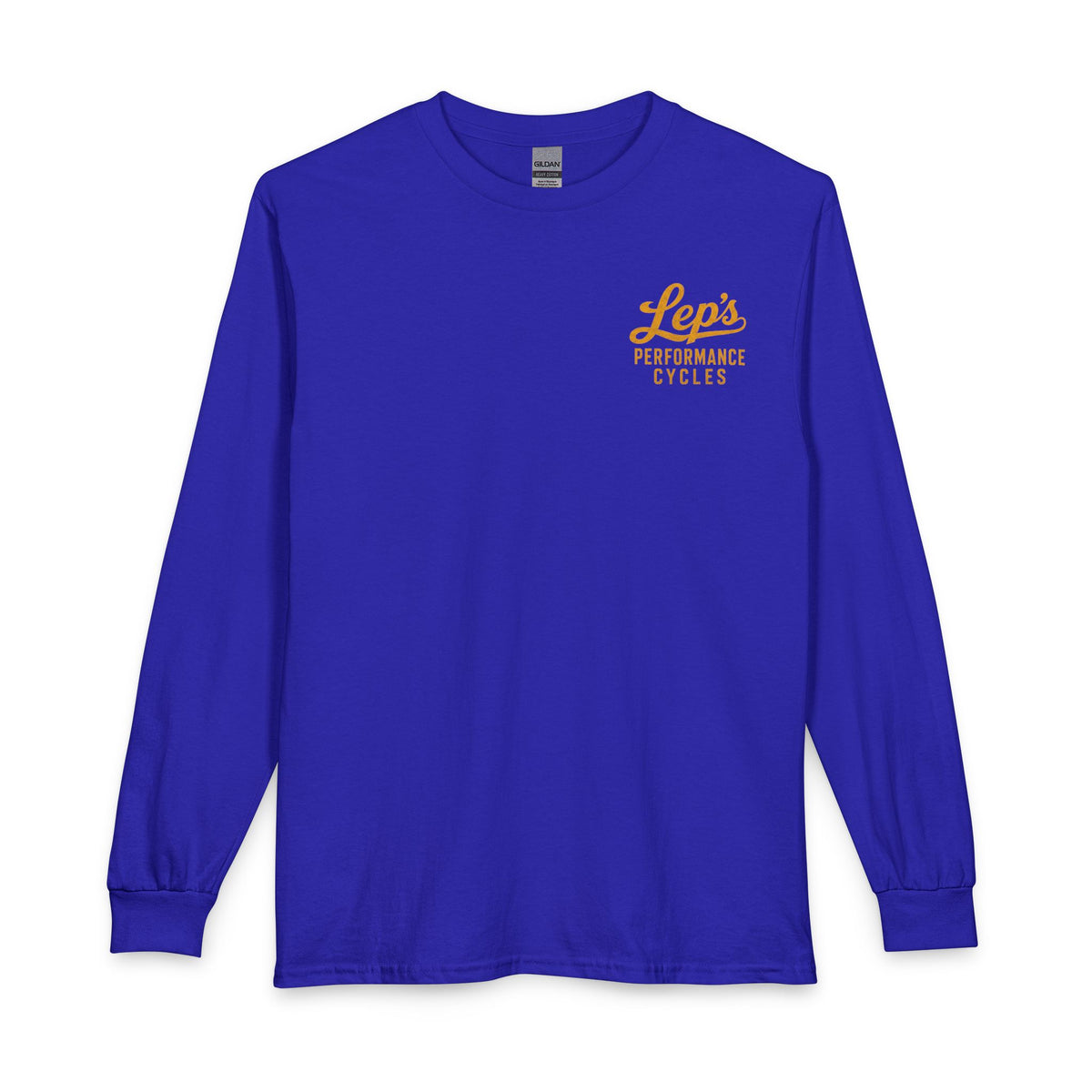 Lep’s Performance Cycles Long Sleeve Tee — Vintage Bike Shop Shirt