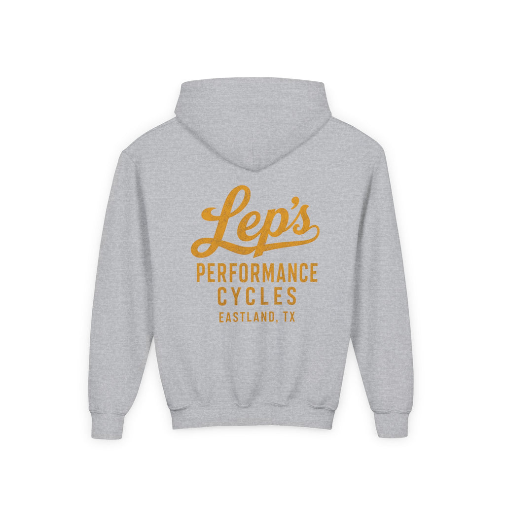 Lep's Performance Cycles Youth Hoodie — Eastland, TX Bicycle Club Sweatshirt
