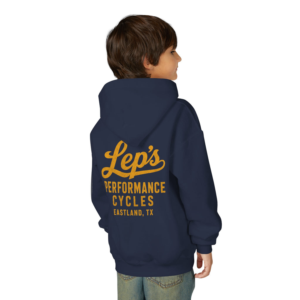 Lep's Performance Cycles Youth Hoodie — Eastland, TX Bicycle Club Sweatshirt